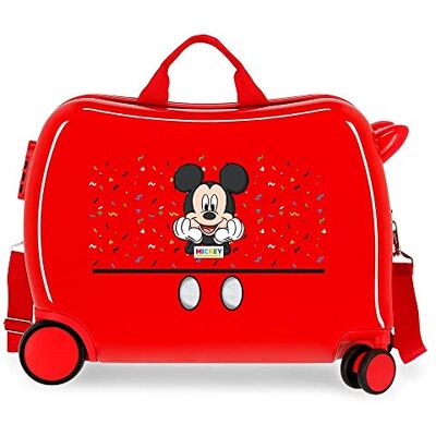 Disney It's a Mickey Thing Kinderkoffer, Rot, 50 x 38 x 20 cm, Hartplastik, seitlicher Kombinationsverschluss, 34 l, 1,8 kg, 4 Räder, Handgepäck Disney It's a Mickey Thing Kinderkoffer, Rot, 50 x 38 x 20 cm, Hartplastik, seitlicher Kombinationsverschluss, 34 l, 1,8 kg, 4 Räder, Handgepäck