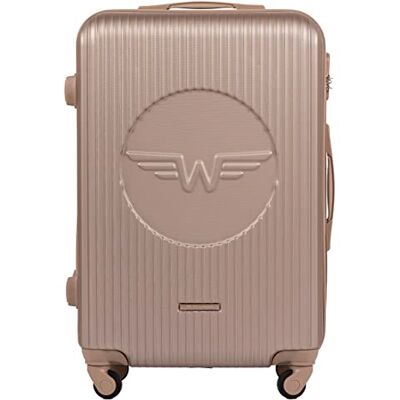 W WINGS Wings Geräumiger Kabinentrolley Leichter Flugzeugkoffer Luxuriöser und moderner Koffer mit zweistufigen Teleskopgriff und Kombinationsschloss W WINGS Wings Geräumiger Kabinentrolley Leichter Flugzeugkoffer Luxuriöser und moderner Koffer mit zweistufigen Teleskopgriff und Kombinationsschloss