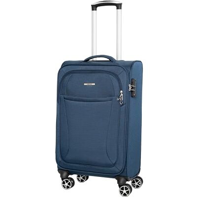 NOWI California 360° Drehbarer Koffer TSA-Zahlenschloss, Teleskopgestänge, 8 Rollen, Adressfeld (Navy, 65 cm L) NOWI California 360° Drehbarer Koffer TSA-Zahlenschloss, Teleskopgestänge, 8 Rollen, Adressfeld (Navy, 65 cm L)