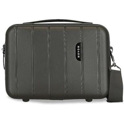MOVOM Wood Mittlerer Koffer Schwarz 44,5x65x27,5 cms Hartschalen ABS TSA-Schloss 68L 3,8Kgs 4 Doppelräder Erweiterbar MOVOM Wood Mittlerer Koffer Schwarz 44,5x65x27,5 cms Hartschalen ABS TSA-Schloss 68L 3,8Kgs 4 Doppelräder Erweiterbar