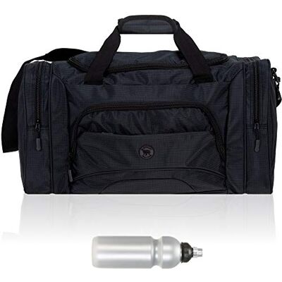 Elephant Sporttasche Color Big 55 cm Reisetasche 1296 Schwarz +Trinkflasche Damen Herren Saunatasche Tasche mit Nassfach Schuhfach Sport Fitness Sauna Reise Gym Bag sehr groß Elephant Sporttasche Color Big 55 cm Reisetasche 1296 Schwarz +Trinkflasche Damen Herren Saunatasche Tasche mit Nassfach Schuhfach Sport Fitness Sauna Reise Gym Bag sehr groß