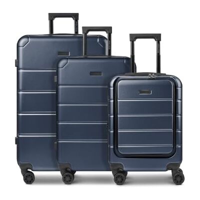 Police Koffer-Set 3-teilig für Damen und Herren Reise-Trolleys 51x 30 x 76 cm aus hochwertigem, stoßfestem ABS Material Doppelrolle & Teleskopgriff Dublin Serie Police Koffer-Set 3-teilig für Damen und Herren Reise-Trolleys 51x 30 x 76 cm aus hochwertigem, stoßfestem ABS Material Doppelrolle & Teleskopgriff Dublin Serie