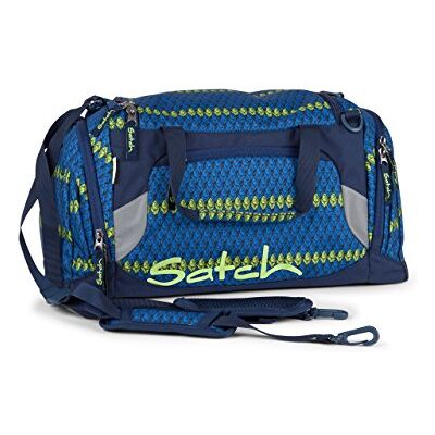 Satch Boshi Sporttasche SAT-DUF-001-9C3, 50 cm, 25 L, Crochet Pattern Blue Satch Boshi Sporttasche SAT-DUF-001-9C3, 50 cm, 25 L, Crochet Pattern Blue