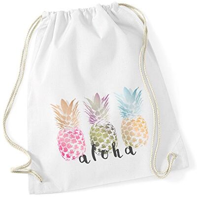 Autiga Turnbeutel Ananas Aloha Hipster Beutel Tasche Jutebeutel Stringbag Drawstring Weiss Autiga Turnbeutel Ananas Aloha Hipster Beutel Tasche Jutebeutel Stringbag Drawstring Weiss