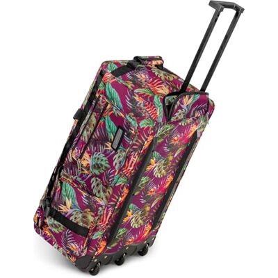 normani Reisetasche 80 L Reise-Trolley Jumbo XXL Big-Travel mit 3 Rollen und großem Hauptfach riesig, Leichter und Stabiler Trolley Jungle XXL normani Reisetasche 80 L Reise-Trolley Jumbo XXL Big-Travel mit 3 Rollen und großem Hauptfach riesig, Leichter und Stabiler Trolley Jungle XXL
