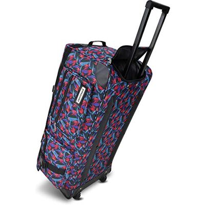normani Leichte robuste Sport und Reisetasche 80-120 Liter Trolley wasserabweisend reißfest leicht zu reinigen 2 Rollen verstärkter Boden Farbe Pally Parrots / 100 Liter normani Leichte robuste Sport und Reisetasche 80-120 Liter Trolley wasserabweisend reißfest leicht zu reinigen 2 Rollen verstärkter Boden Farbe Pally Parrots / 100 Liter