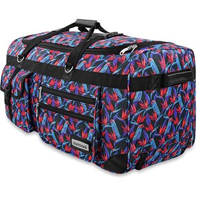 normani Stabile Reisetasche Trolley Big Size XL 80-150 Liter mit 2 Rollen –Robust und wasserabweisend Leichter Reisetrolley XL Tasche NEU Verschiedene Größen Pally Parrots / 100 Liter XXL normani Stabile Reisetasche Trolley Big Size XL 80-150 Liter mit 2 Rollen –Robust und wasserabweisend Leichter Reisetrolley XL Tasche NEU Verschiedene Größen Pally Parrots / 100 Liter XXL