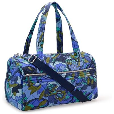 Amazon Damen Gesteppte Weekender-Reisetasche mit Verstellbarem Gurt, Blaues Paisleymuster, Einheitsgröße Amazon Damen Gesteppte Weekender-Reisetasche mit Verstellbarem Gurt, Blaues Paisleymuster, Einheitsgröße