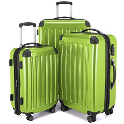 Hauptstadtkoffer Alex 3er Kofferset Handgepäckskoffer 55 cm, mittelgroßer Koffer 65 cm + großer Reisekoffer 75 cm, Hartschale ABS/PC, TSA, Apfelgrün Hauptstadtkoffer Alex 3er Kofferset Handgepäckskoffer 55 cm, mittelgroßer Koffer 65 cm + großer Reisekoffer 75 cm, Hartschale ABS/PC, TSA, Apfelgrün