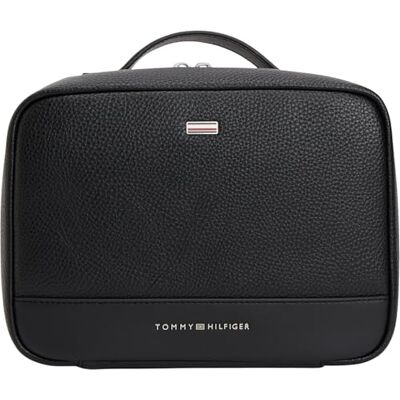 Tommy Hilfiger Men Th Central Travel Washbag AM0AM14550 Kulturbeutel, Schwarz, Einheitsgröße Tommy Hilfiger Men Th Central Travel Washbag AM0AM14550 Kulturbeutel, Schwarz, Einheitsgröße