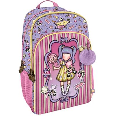 Santoro Gorjuss Rucksack mit 3 Reißverschlüssen (Trolley), mehrfarbig, Estándar, Tragbar Santoro Gorjuss Rucksack mit 3 Reißverschlüssen (Trolley), mehrfarbig, Estándar, Tragbar