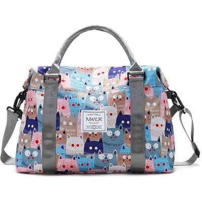 NWLR Reisetasche, Wochenendtasche, Übernachtungstasche, Sporttasche mit getrennter Tasche für Damen und Mädchen, Schultertasche, Workout-Reisetasche, wasserabweisend, Süße Katzen, Trolley-Tasche NWLR Reisetasche, Wochenendtasche, Übernachtungstasche, Sporttasche mit getrennter Tasche für Damen und Mädchen, Schultertasche, Workout-Reisetasche, wasserabweisend, Süße Katzen, Trolley-Tasche