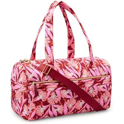 Amazon Damen Gesteppte Weekender-Reisetasche mit Verstellbarem Gurt, Rosa Floral, Einheitsgröße Amazon Damen Gesteppte Weekender-Reisetasche mit Verstellbarem Gurt, Rosa Floral, Einheitsgröße