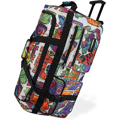 normani Leichte XXL Reisetasche mit 3 Rollen 80 Liter Volumen Robust wasserabweisend reißfest leicht zu reinigen Picasso 80 Liter normani Leichte XXL Reisetasche mit 3 Rollen 80 Liter Volumen Robust wasserabweisend reißfest leicht zu reinigen Picasso 80 Liter
