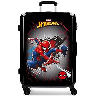 Marvel Spiderman Red Mittlerer Koffer Schwarz 48x68x26 cms Hartschalen ABS Kombinationsschloss 70L 3,7Kgs 4 Doppelräder Marvel Spiderman Red Mittlerer Koffer Schwarz 48x68x26 cms Hartschalen ABS Kombinationsschloss 70L 3,7Kgs 4 Doppelräder