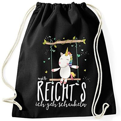 MoonWorks Turnbeutel Einhorn Unicorn Mir reichts ich geh schaukeln Sprüche Spruch Hipster Beutel Tasche Sportbeutel Gymsac Gymbag MoonWorks Turnbeutel Einhorn Unicorn Mir reichts ich geh schaukeln Sprüche Spruch Hipster Beutel Tasche Sportbeutel Gymsac Gymbag