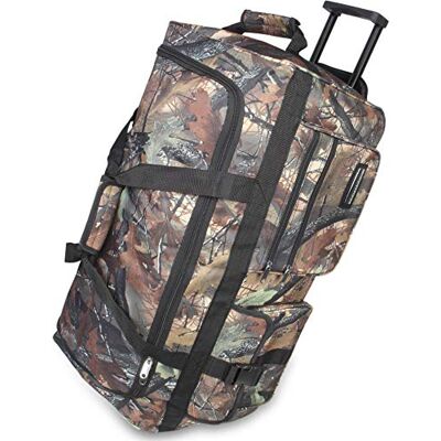 normani Reisetasche mit Rollen 80 Liter Volumen Reise-Trolley mit großem Hauptfach Weichgepäck Weekender Saunatasche Forest XXL normani Reisetasche mit Rollen 80 Liter Volumen Reise-Trolley mit großem Hauptfach Weichgepäck Weekender Saunatasche Forest XXL