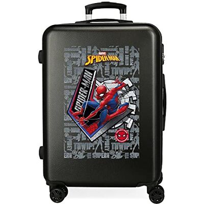 Marvel Great Power Mittelgroßer Koffer, 48 x 68 x 26 cm, Schwarz Marvel Great Power Mittelgroßer Koffer, 48 x 68 x 26 cm, Schwarz