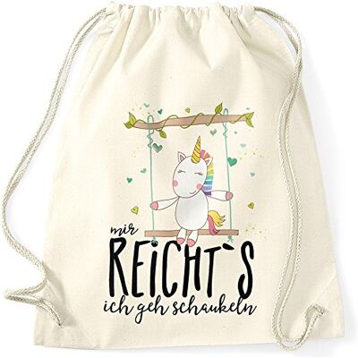 MoonWorks Turnbeutel Einhorn Unicorn Mir reichts ich geh schaukeln Sprüche Spruch Hipster Beutel Tasche Sportbeutel Gymsac Gymbag MoonWorks Turnbeutel Einhorn Unicorn Mir reichts ich geh schaukeln Sprüche Spruch Hipster Beutel Tasche Sportbeutel Gymsac Gymbag