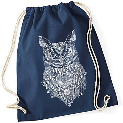 Autiga Turnbeutel Eule Aztekenmuster Boho Aztec Owl Hipster Beutel Tasche Bohemian Navy Autiga Turnbeutel Eule Aztekenmuster Boho Aztec Owl Hipster Beutel Tasche Bohemian Navy