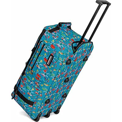 normani Leichte XXL Reisetasche mit 3 Rollen 80 Liter Volumen Robust wasserabweisend reißfest leicht zu reinigen Tropical 80 Liter normani Leichte XXL Reisetasche mit 3 Rollen 80 Liter Volumen Robust wasserabweisend reißfest leicht zu reinigen Tropical 80 Liter