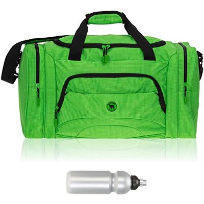 Elephant Sporttasche Color Big 55 cm Reisetasche 1296 Green + Trinkflasche Hellgrün Damen Herren Saunatasche Tasche mit Nassfach Schuhfach Sport Fitness Sauna Reise Gym Bag sehr groß Elephant Sporttasche Color Big 55 cm Reisetasche 1296 Green + Trinkflasche Hellgrün Damen Herren Saunatasche Tasche mit Nassfach Schuhfach Sport Fitness Sauna Reise Gym Bag sehr groß