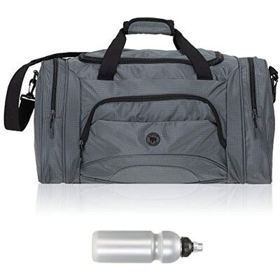 Elephant Sporttasche Color Big 55 cm Reisetasche 1296 Grau + Trinkflasche Damen Herren Saunatasche Tasche mit Nassfach Schuhfach Sport Fitness Sauna Reise Gym Bag sehr groß Elephant Sporttasche Color Big 55 cm Reisetasche 1296 Grau + Trinkflasche Damen Herren Saunatasche Tasche mit Nassfach Schuhfach Sport Fitness Sauna Reise Gym Bag sehr groß