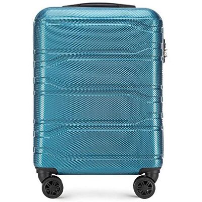 WITTCHEN Koffer – Handgepäck hartschalen, Material: polycarbonat hochwertiger und Stabiler Blau 38x20x53 cm WITTCHEN Koffer – Handgepäck hartschalen, Material: polycarbonat hochwertiger und Stabiler Blau 38x20x53 cm