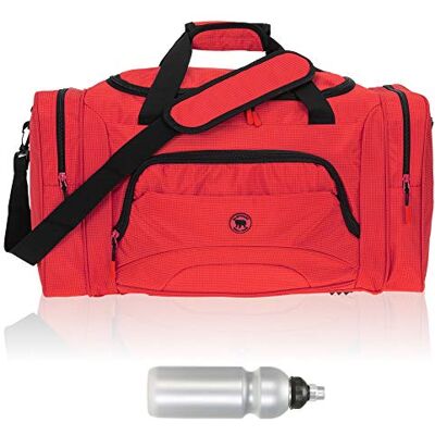 Elephant Sporttasche Color Big 55 cm Reisetasche 1296 Rot+ Trinkflasche Damen Herren Saunatasche Tasche mit Nassfach Schuhfach Sport Fitness Sauna Reise Gym Bag sehr groß Elephant Sporttasche Color Big 55 cm Reisetasche 1296 Rot+ Trinkflasche Damen Herren Saunatasche Tasche mit Nassfach Schuhfach Sport Fitness Sauna Reise Gym Bag sehr groß