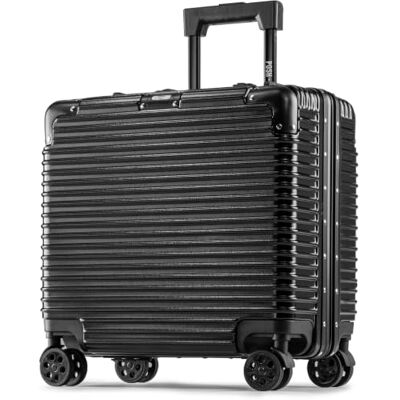 POSH Piloten Koffer Handgepäck Hartschale Aluminium Rahmen & Schnappverschluss, 37L Business 45x43x25 cm Trolley 100% Polycarbonat, TSA Schloss, mit 4 Rollen POSH Piloten Koffer Handgepäck Hartschale Aluminium Rahmen & Schnappverschluss, 37L Business 45x43x25 cm Trolley 100% Polycarbonat, TSA Schloss, mit 4 Rollen