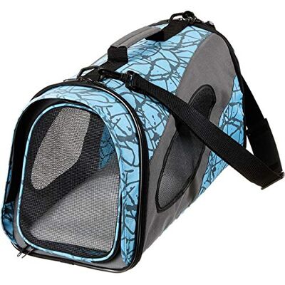 Flamingo Hundetasche Tragetasche Finchley Blau L – 54x27x30cm – Polyester – faltbar – Rahmen verstärkt – Belüftungsnetz – Kissen herausnehmbar – Sicherheitsleine – Schulterriemen Flamingo Hundetasche Tragetasche Finchley Blau L – 54x27x30cm – Polyester – faltbar – Rahmen verstärkt – Belüftungsnetz – Kissen herausnehmbar – Sicherheitsleine – Schulterriemen