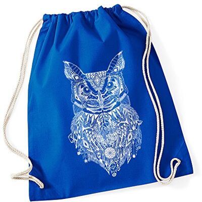 Autiga Turnbeutel Eule Aztekenmuster Boho Aztec Owl Hipster Beutel Tasche Bohemian Blau Autiga Turnbeutel Eule Aztekenmuster Boho Aztec Owl Hipster Beutel Tasche Bohemian Blau