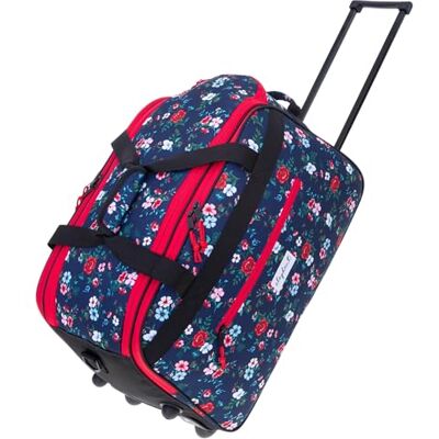 Elephant Reisetrolley Weekender 55cm Reisetasche Damen 13024 Blue Flower Reisetasche Trolley Tasche Reise Travel Trolly Handgepäck Damen Mädchen Tasche mit Rollen Schultergurt Blau Blumen Elephant Reisetrolley Weekender 55cm Reisetasche Damen 13024 Blue Flower Reisetasche Trolley Tasche Reise Travel Trolly Handgepäck Damen Mädchen Tasche mit Rollen Schultergurt Blau Blumen