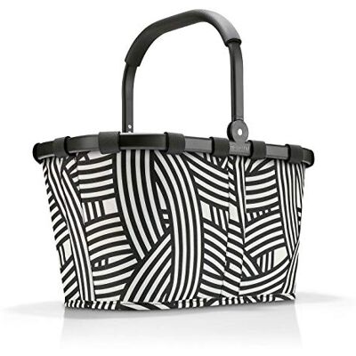 reisenthel carrybag in Zebra – Stabiler Einkaufskorb mit viel Stauraum und praktischer Innentasche – Elegantes und wasserabweisendes Design reisenthel carrybag in Zebra – Stabiler Einkaufskorb mit viel Stauraum und praktischer Innentasche – Elegantes und wasserabweisendes Design