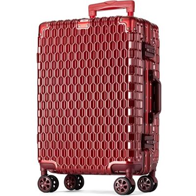 POSH Groß Koffer Hartschale Polycarbonat Trolley mit Aluminium Rahmen & 3 TSA-Schlössern Leise 360° Doppelrollen Extra Großer Reisekoffer 80 cm, 120 L Inklusive Kofferschutzhülle POSH Groß Koffer Hartschale Polycarbonat Trolley mit Aluminium Rahmen & 3 TSA-Schlössern Leise 360° Doppelrollen Extra Großer Reisekoffer 80 cm, 120 L Inklusive Kofferschutzhülle
