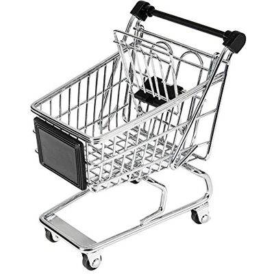 Garcia de Pou 6 Einheit Mini Shopping Trolley in Box, Stahl, CHROMING, 13 x 13,5 x 9,5 cm Garcia de Pou 6 Einheit Mini Shopping Trolley in Box, Stahl, CHROMING, 13 x 13,5 x 9,5 cm