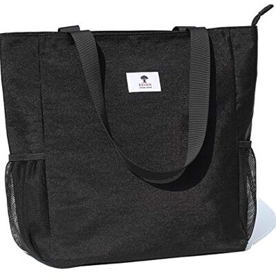 ESVAN Große Tragetasche mit originalem Blumenmuster, wasserabweisend, für Fitnessstudio, Strand, Reisen, Alltag, Large, modisch ESVAN Große Tragetasche mit originalem Blumenmuster, wasserabweisend, für Fitnessstudio, Strand, Reisen, Alltag, Large, modisch