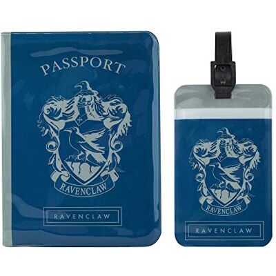 Cinereplicas Harry Potter Set aus Tag & Passport Hülle Ravenclaw Offizielle Lizenz Cinereplicas Harry Potter Set aus Tag & Passport Hülle Ravenclaw Offizielle Lizenz