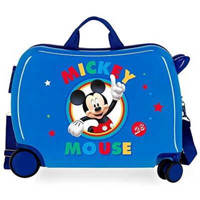 Disney Circle Mickey Kinder-Koffer Blau 50x38x20 cms Hartschalen ABS Kombinationsschloss 34L 2,1Kgs 4 Räder Handgepäck Disney Circle Mickey Kinder-Koffer Blau 50x38x20 cms Hartschalen ABS Kombinationsschloss 34L 2,1Kgs 4 Räder Handgepäck