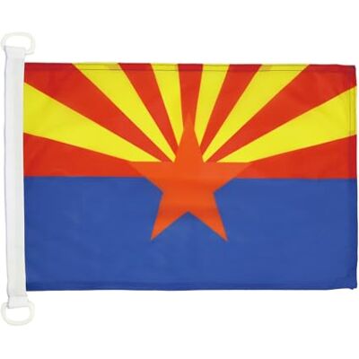 AZ FLAG Bootsflagge Arizona 45x30 cm Mesh-Polyester Kunststoffringe Für außen und Boote Vereinigten Staaten von Amerika Bootsflagge wetterfest mit doppelten Nähten und verstärkten Kanten AZ FLAG Bootsflagge Arizona 45x30 cm Mesh-Polyester Kunststoffringe Für außen und Boote Vereinigten Staaten von Amerika Bootsflagge wetterfest mit doppelten Nähten und verstärkten Kanten