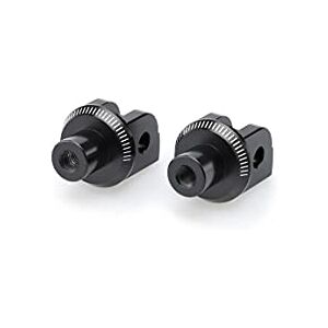 Puig 6453N Fahrer-Fußrastenadapter aus Aluminium, präzisionsgefräst mit eloxierter Oberfläche und millimetergenauer Verstellung für eine exakte Montage, Schwarz Puig 6453N Fahrer-Fußrastenadapter aus Aluminium, präzisionsgefräst mit eloxierter Oberfläche und millimetergenauer Verstellung für eine exakte Montage, Schwarz