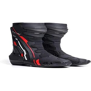 TCX S-TR1, Herren-Motorradstiefel, Sportlich und Zertifiziert, Motorradstiefel mit Mikrofaser-Obermaterial, Seitlichem Elastik-Reißverschluss und Klettverschluss, Schwarz/Rot/Weiß TCX S-TR1, Herren-Motorradstiefel, Sportlich und Zertifiziert, Motorradstiefel mit Mikrofaser-Obermaterial, Seitlichem Elastik-Reißverschluss und Klettverschluss, Schwarz/Rot/Weiß