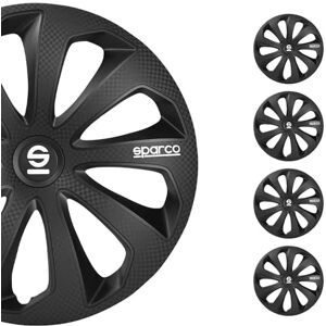 Sparco Satz Radzierblenden Sicilia 14-Zoll Schwarz/Karbon Sparco Satz Radzierblenden Sicilia 14-Zoll Schwarz/Karbon