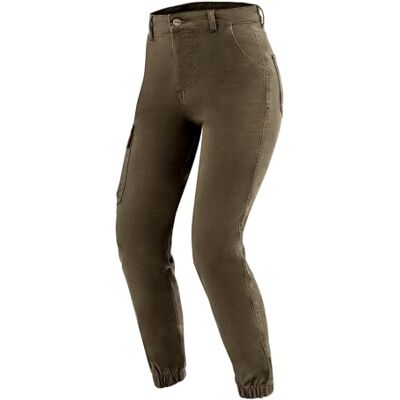 OZONE MOTO Jane Lady Motorradjeans Damen Aramidfaser Futter Knieprotektoren Stufe 2 Taschen für Hüft und Steißbeinprotektoren Cargotasche Jogger Fit OZONE MOTO Jane Lady Motorradjeans Damen Aramidfaser Futter Knieprotektoren Stufe 2 Taschen für Hüft und Steißbeinprotektoren Cargotasche Jogger Fit