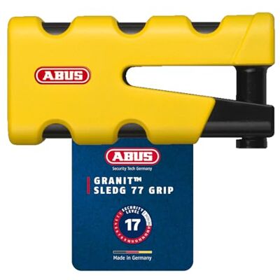 ABUS Granit Sledg 77 grip Gelb Scheibenbremsenschloss - Scheibenbremssperre ABUS Granit Sledg 77 grip Gelb Scheibenbremsenschloss - Scheibenbremssperre