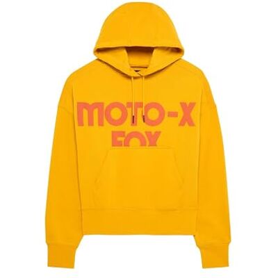 HOODIE FOX LADY MOTO-X OVERSIZED MUSTARD XS HOODIE FOX LADY MOTO-X OVERSIZED MUSTARD XS
