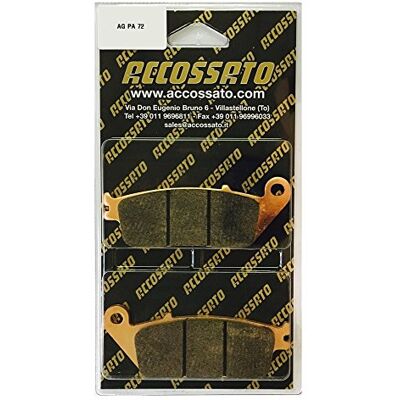 ACCOSSATO Bremsbelag agpa72st, Honda > CBR 250 R (Nissin Cal), 250 (2011 – 2013), Honda > CBR 250 R (Nissin Cal), 250 (2011 – 2013) ACCOSSATO Bremsbelag agpa72st, Honda > CBR 250 R (Nissin Cal), 250 (2011 – 2013), Honda > CBR 250 R (Nissin Cal), 250 (2011 – 2013)