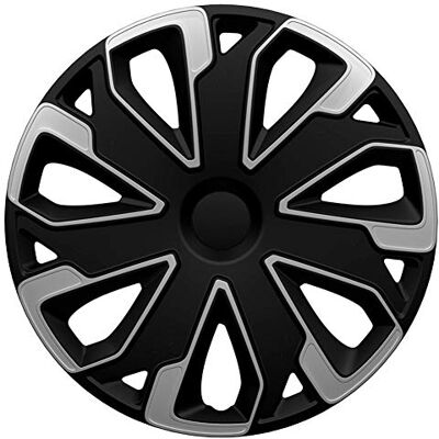AUTO-STYLE AutoStyle 4er Set Radzierblenden Ultimo 15-Zoll Silber/Schwarz AUTO-STYLE AutoStyle 4er Set Radzierblenden Ultimo 15-Zoll Silber/Schwarz