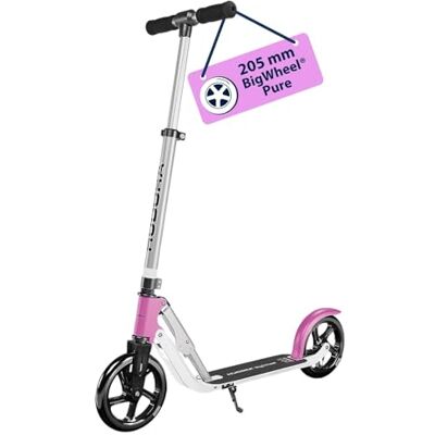 HUDORA BigWheel Pure Scooter I Stabiler Aluminium-Roller mit Ständer I Höhenverstellbarer & zusammenklappbarer Cityroller für bis zu 100kg I Tretroller für Jugendliche und Erwachsene Purple HUDORA BigWheel Pure Scooter I Stabiler Aluminium-Roller mit Ständer I Höhenverstellbarer & zusammenklappbarer Cityroller für bis zu 100kg I Tretroller für Jugendliche und Erwachsene Purple