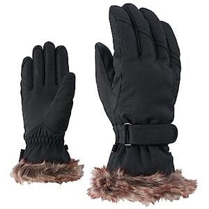 Ziener Damen KIM lady glove Ski-handschuhe / Wintersport warm, atmungsaktiv, schwarz (black-stru), 6 Ziener Damen KIM lady glove Ski-handschuhe / Wintersport warm, atmungsaktiv, schwarz (black-stru), 6